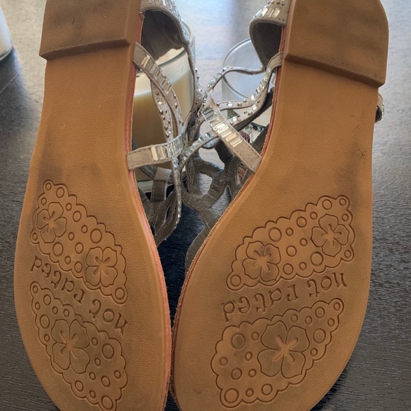 Sparkly Silver Sandals - Picture 6 of 7